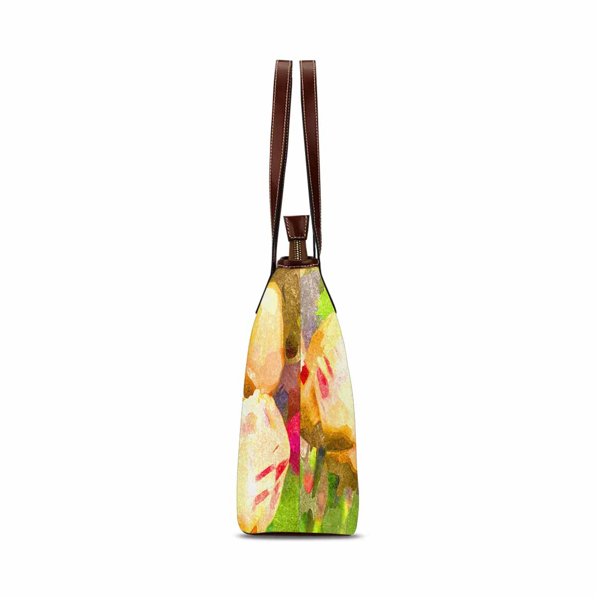 Classic Fabric handbag, watercolor floral, design 275