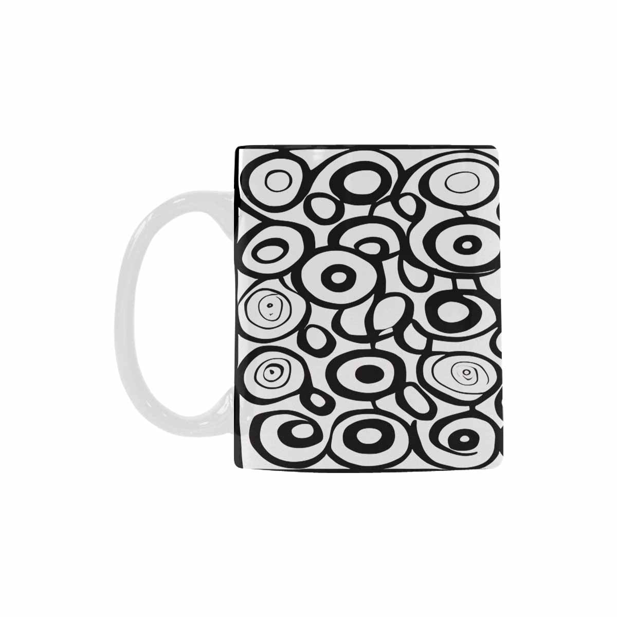 Quality Mug, coffee mug, tea cup, B & W Abstract, Set 1, design 37