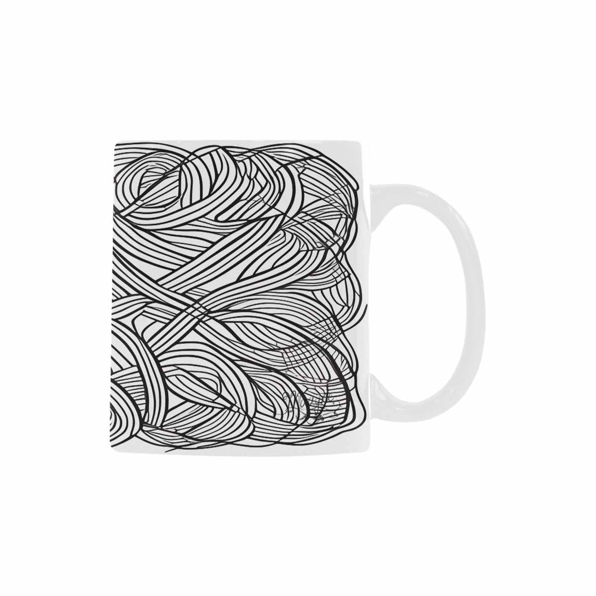 Quality Mug, coffee mug, tea cup, B & W Abstract, Set 1, design 24