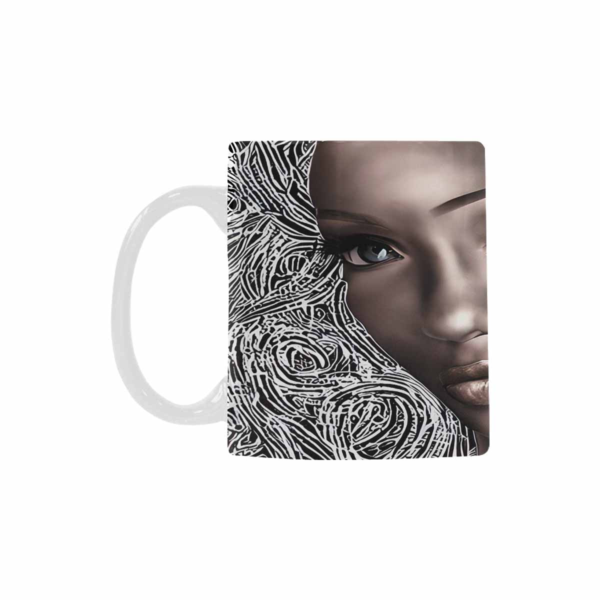 Quality Mug, coffee mug, tea cup, Black Faces, Set 1, design 13