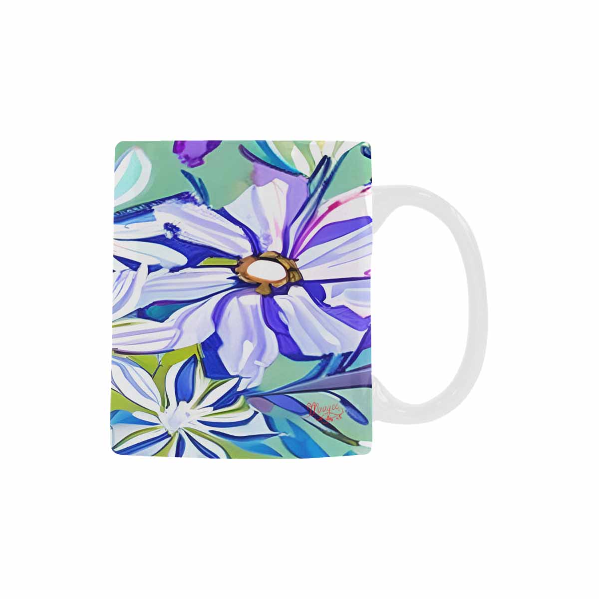 Quality Mug, coffee mug, tea cup, Bright florals, Set 1, Design 7
