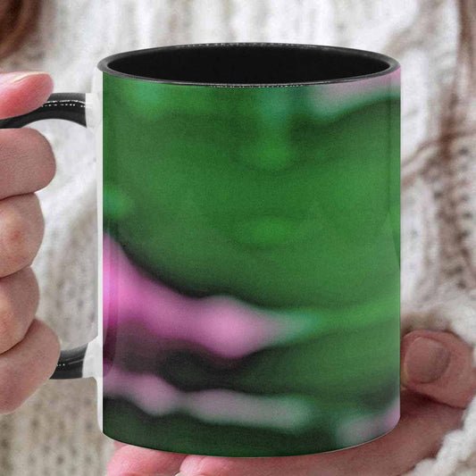 Coffee Mug, tea cup, black core, abstract, design 67