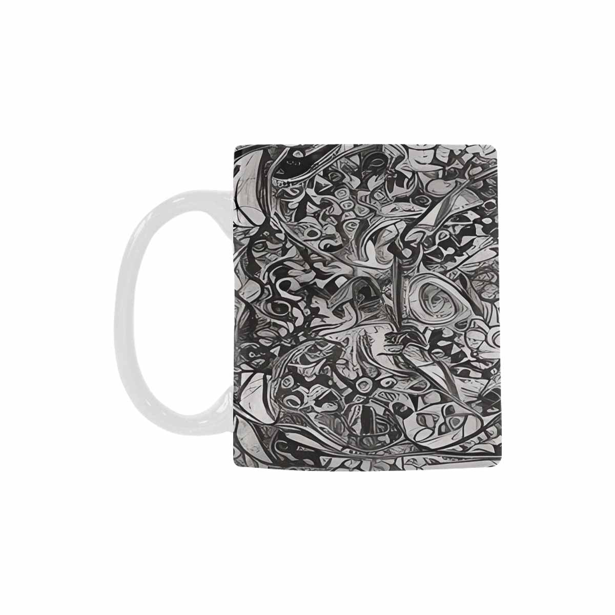 Quality Mug, coffee mug, tea cup, B & W Abstract, Set 1, design 22