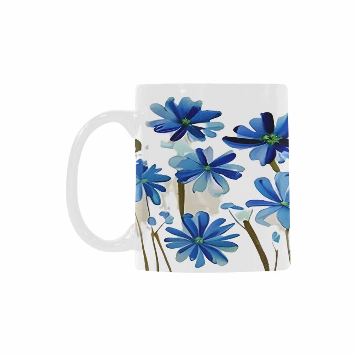 USA made Quality Mug, coffee mug, tea cup, Bright florals, Set 1A, Design 81