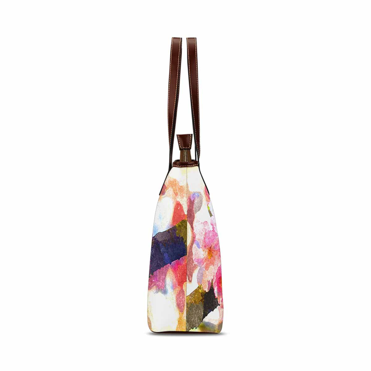 Classic Fabric handbag, watercolor floral, design 183