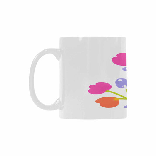 Quality Mug, coffee mug, tea cup, Bright florals, Set 2, design 2