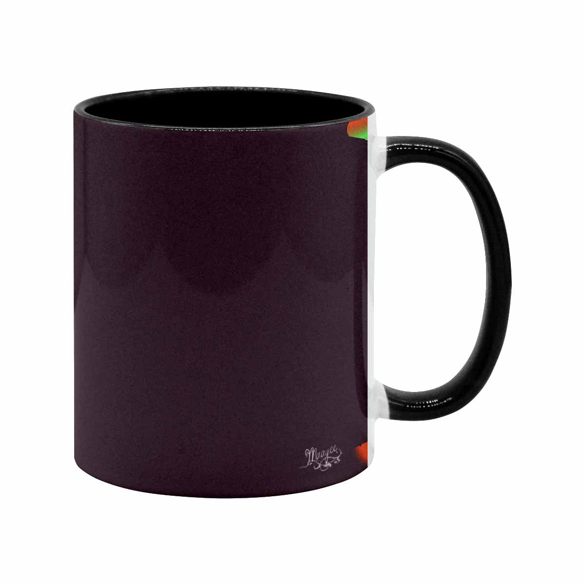 Coffee Mug, tea cup, black core, abstract, design 62