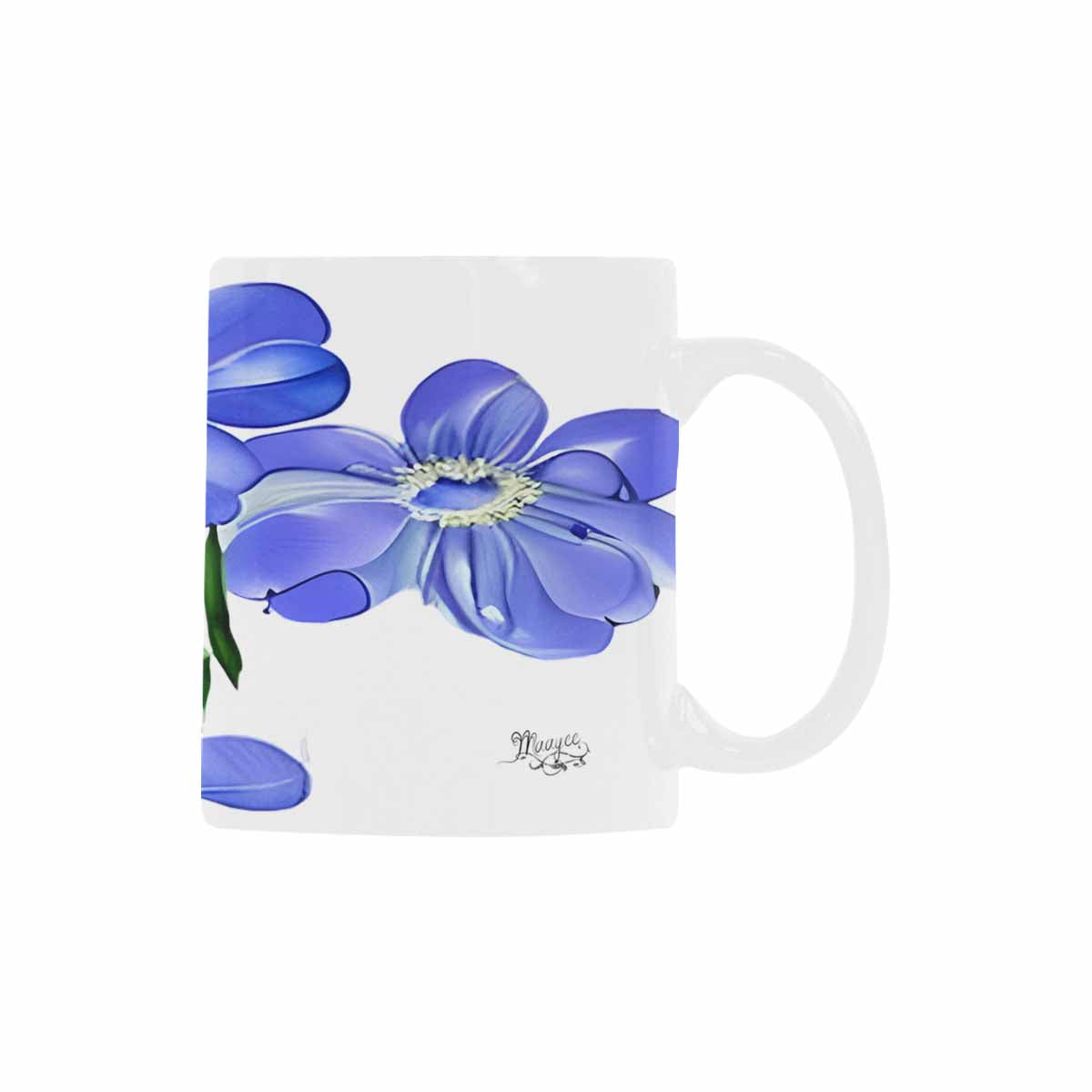 USA made Quality Mug, coffee mug, tea cup, Bright florals, Set 1A, Design 86