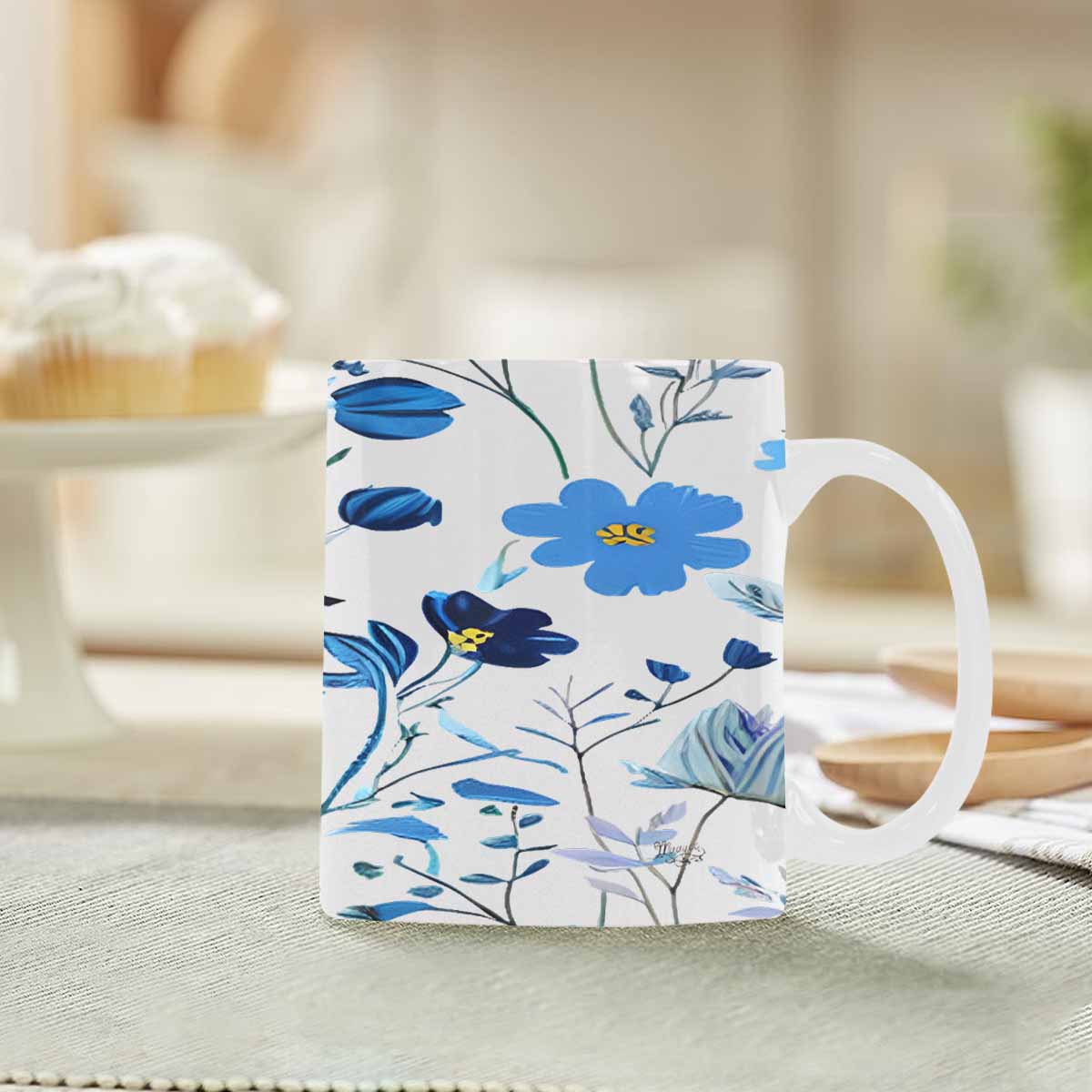 Quality Mug, coffee mug, tea cup, Bright florals, Set 2, design 34