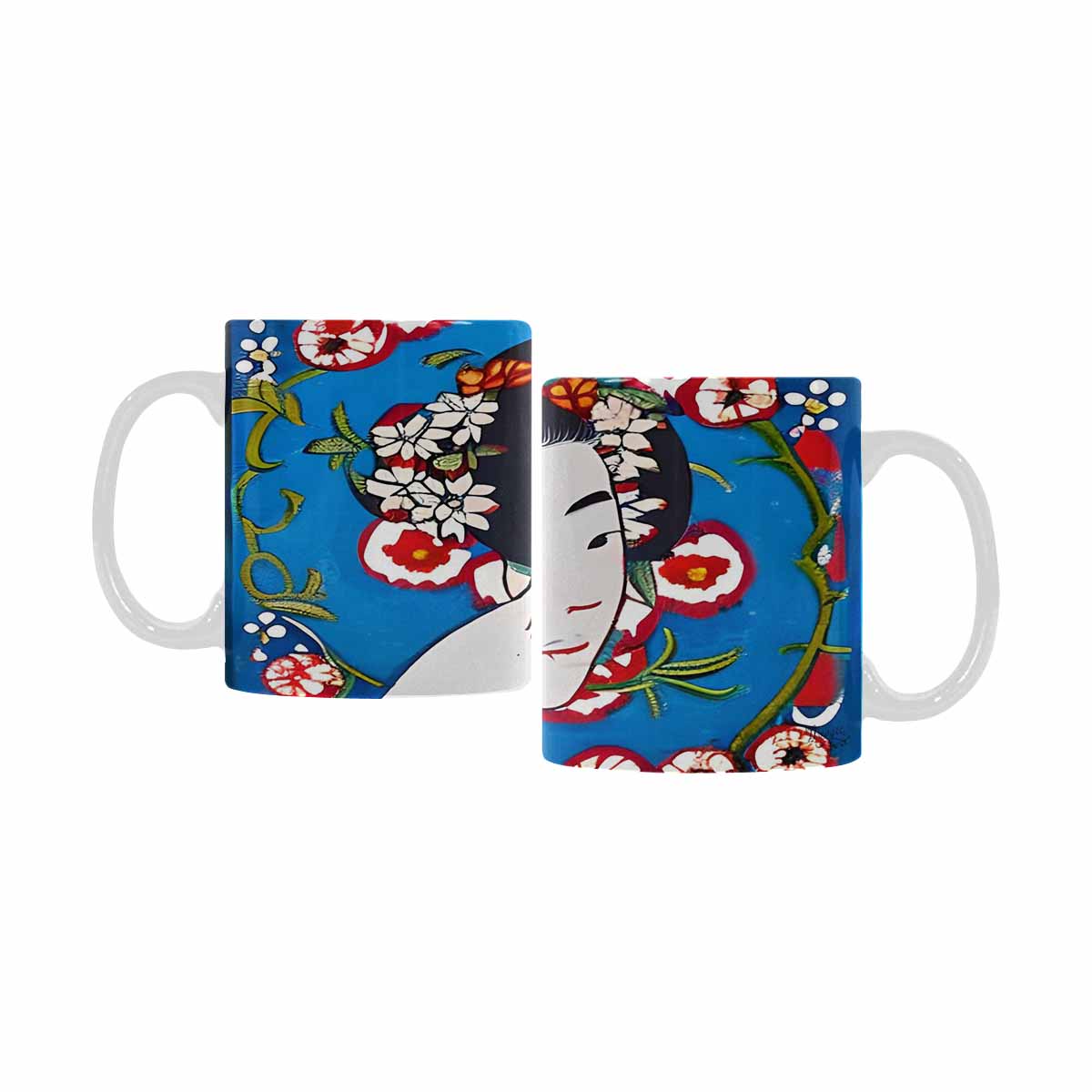 Quality Mug, coffee mug, tea cup, Asian Faces, Design 38