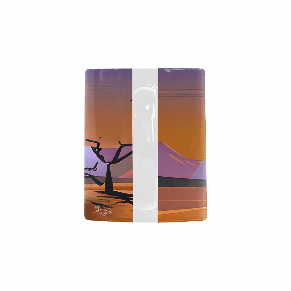 Coffee Mug, tea cup, desert scene, design 67