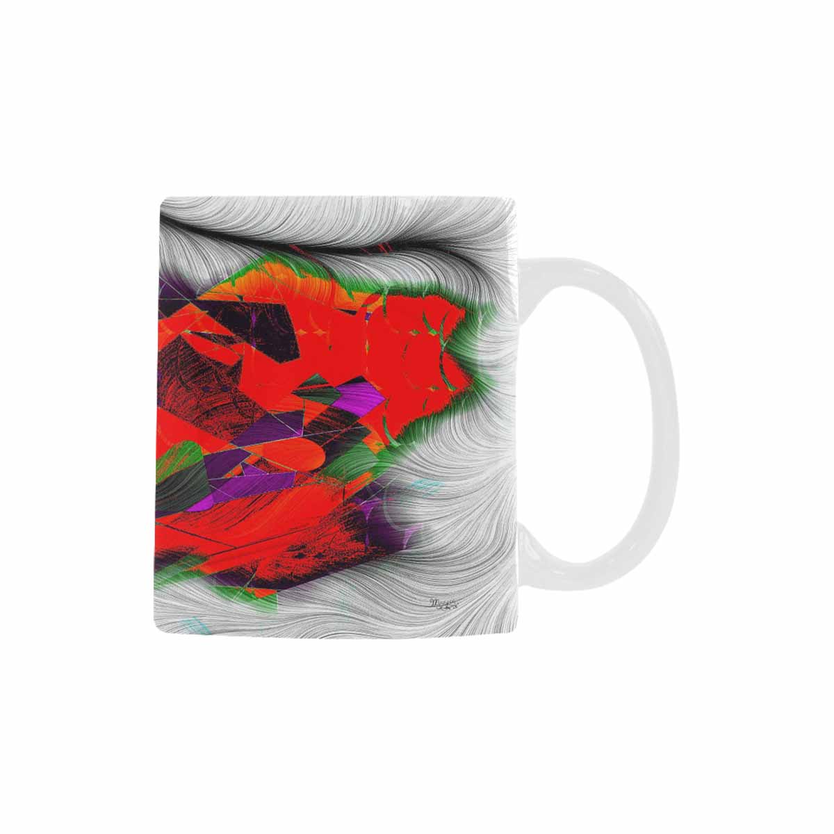 Unique Abstract design coffee mug, set 1, design 117