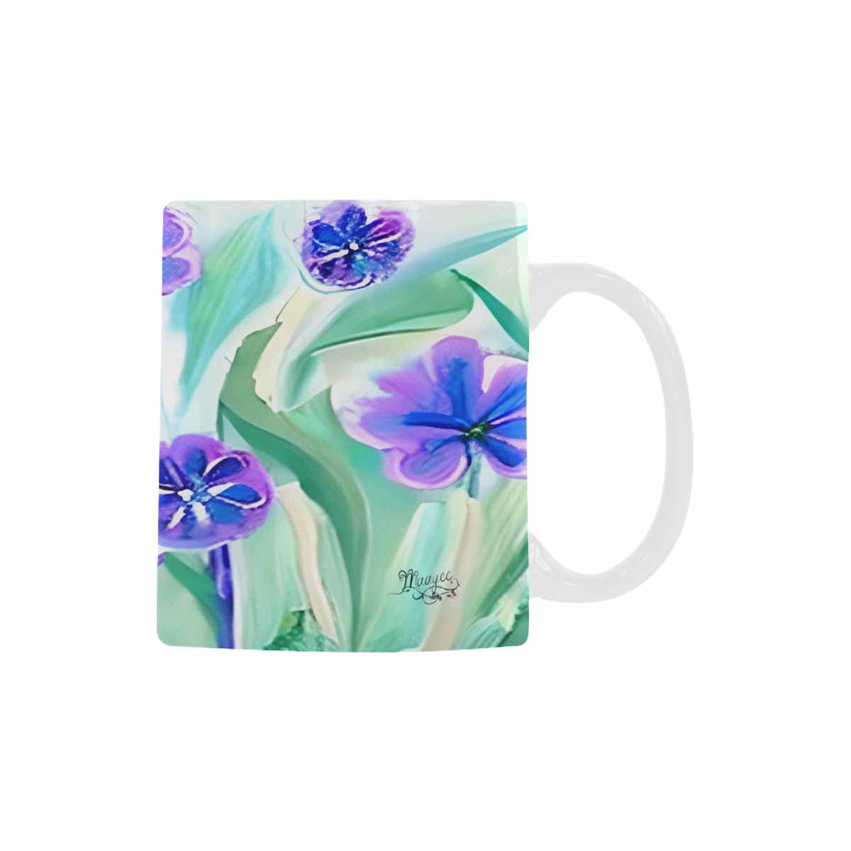 Quality Mug, coffee mug, tea cup, Bright florals, Set 1A, Design 64