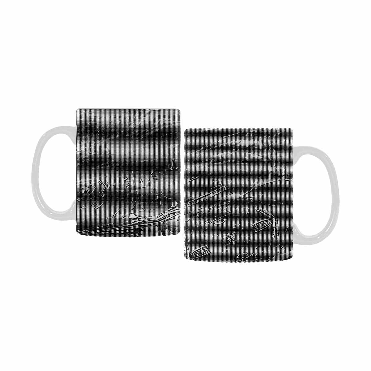 Quality Mug, coffee mug, tea cup, B & W Abstract, Set 1, design 166