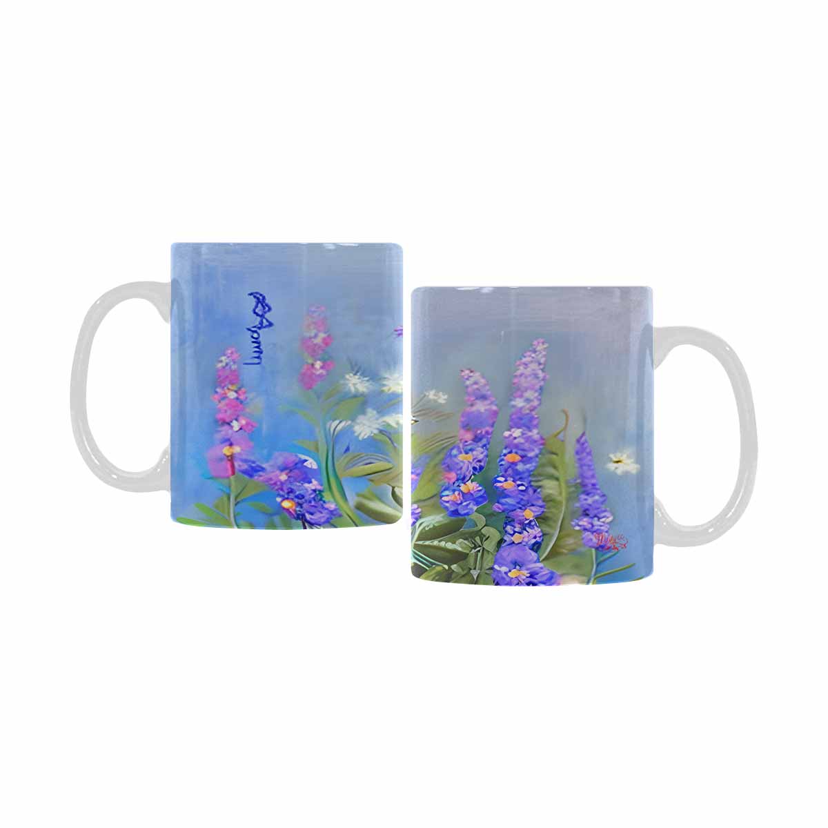 Quality Mug, coffee mug, tea cup, Bright florals, Set 1, Design 98