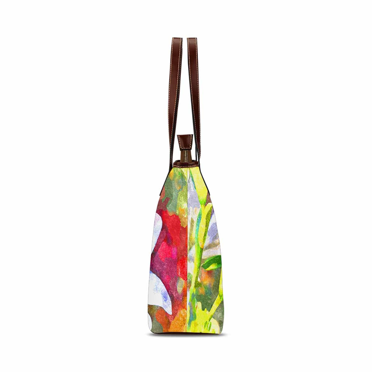 Classic Fabric handbag, watercolor floral, design 147