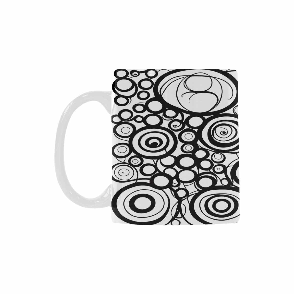 Quality Mug, coffee mug, tea cup, B & W Abstract, Set 1, design 33