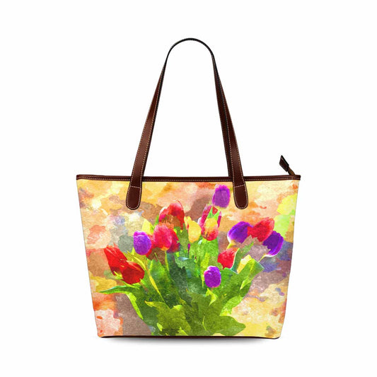 Classic Fabric handbag, watercolor floral, design 262