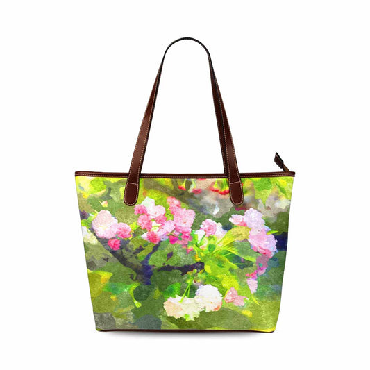 Classic Fabric handbag, watercolor floral, design 204