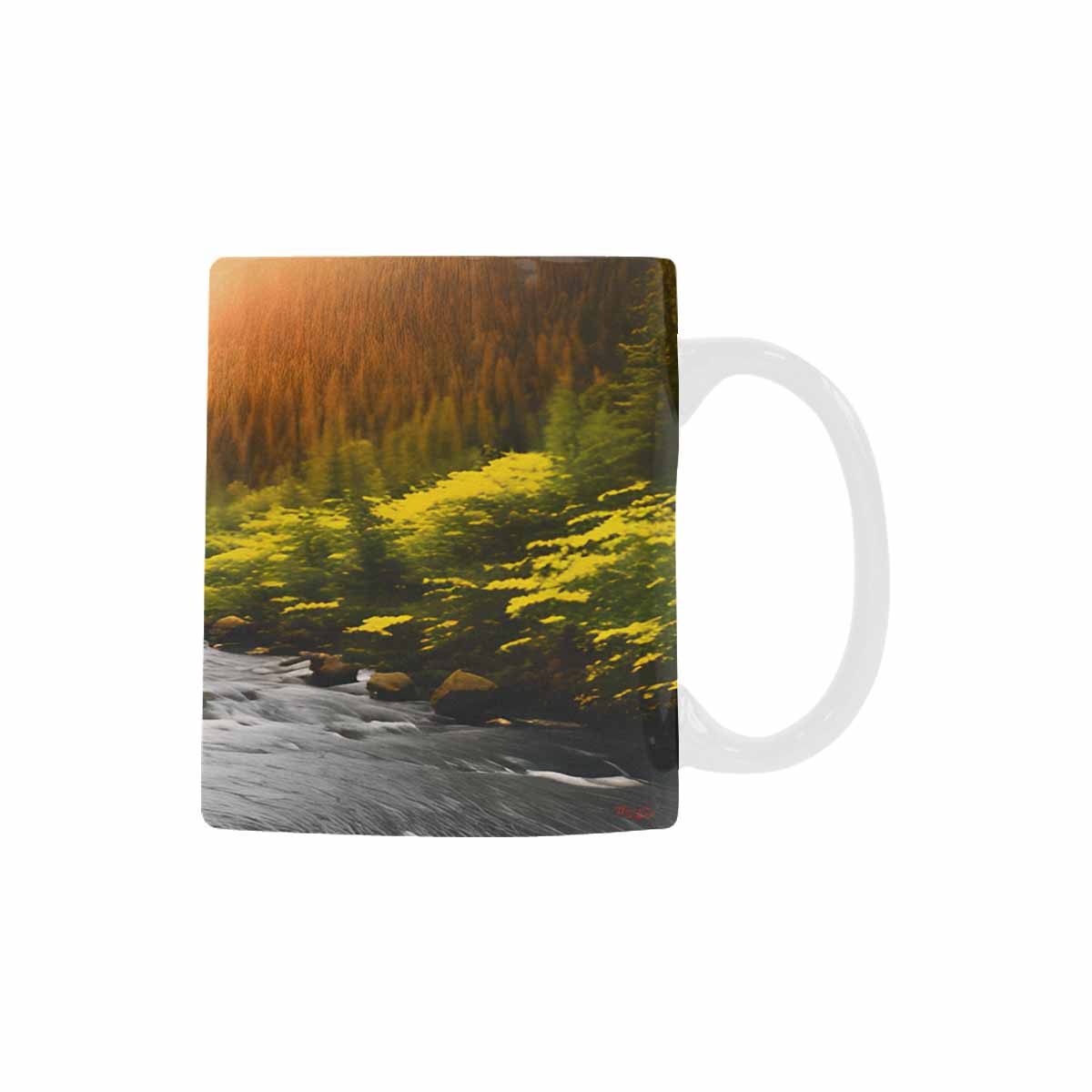 Rivers & Mountains Landscape mugs, set 1 design 15