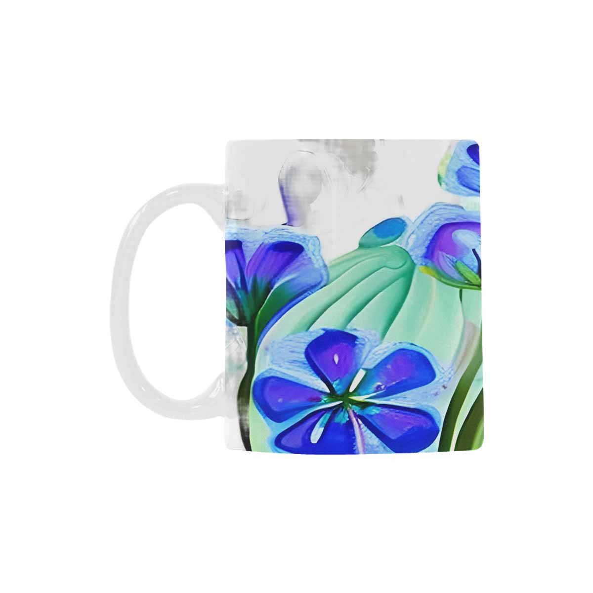 USA made Quality Mug, coffee mug, tea cup, Bright florals, Set 1A, Design 53