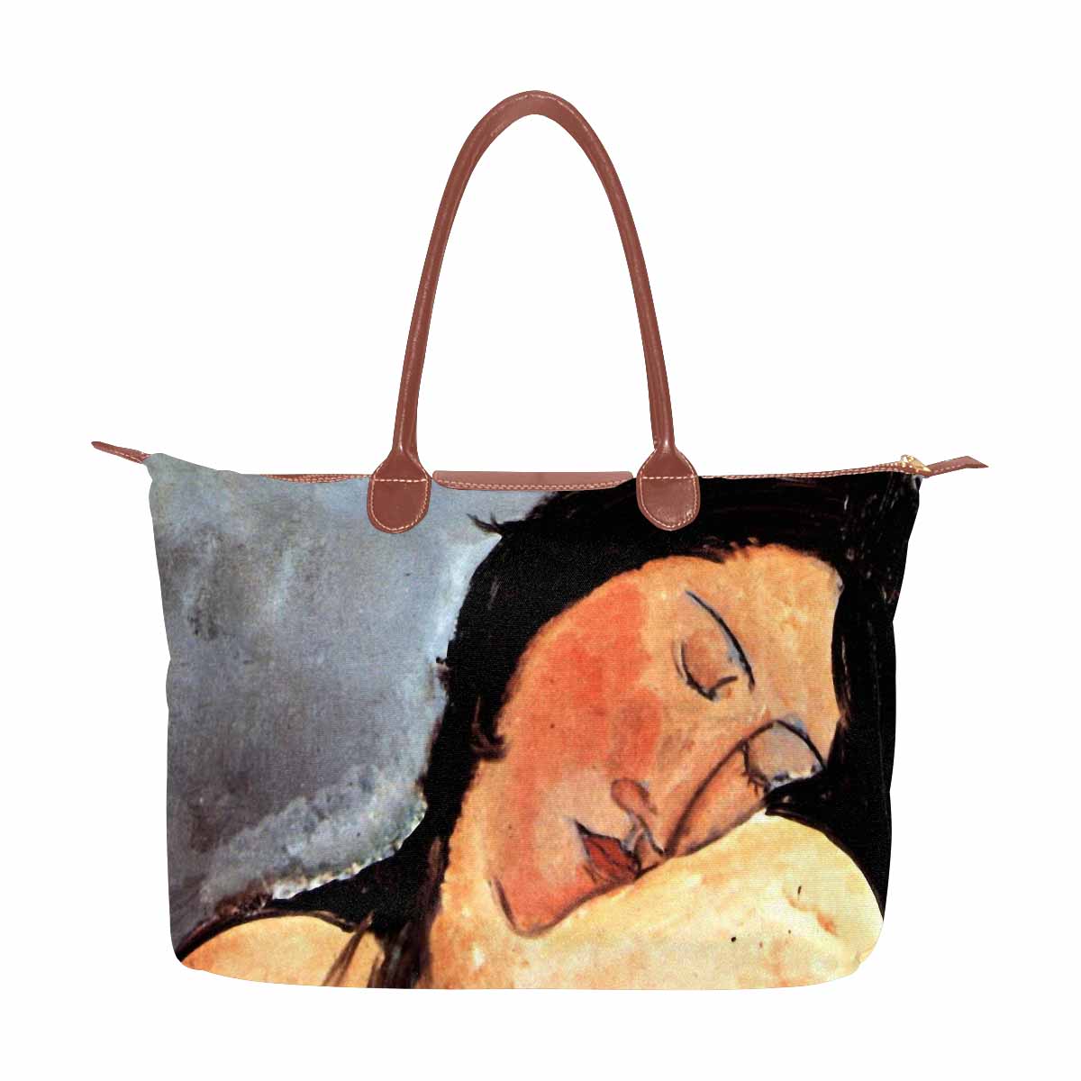 Classic handbag, Modigliani design, choice of 2 colors, Nude female