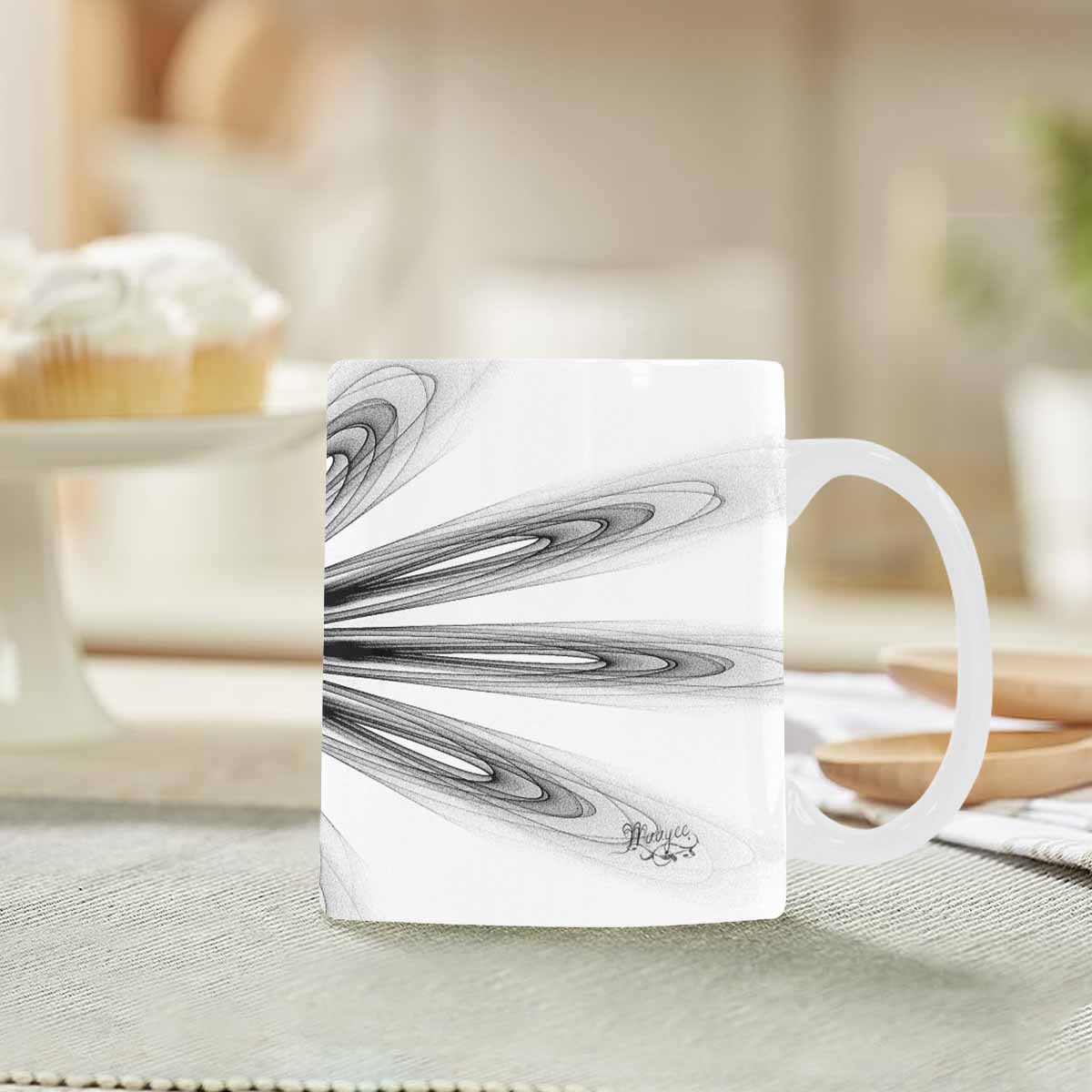 Quality Mug, coffee mug, tea cup, B & W Abstract, Set 1, design 127