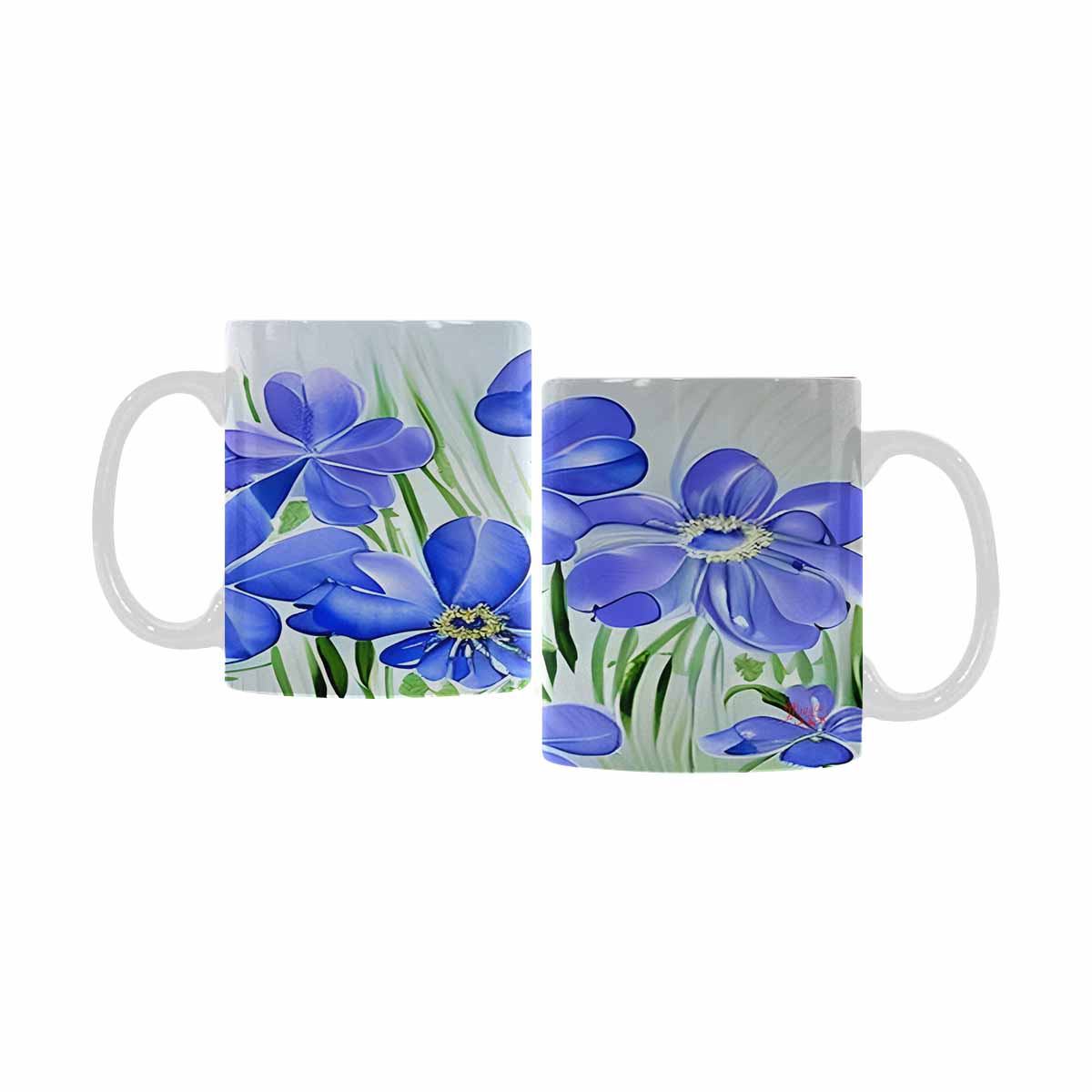 Quality Mug, coffee mug, tea cup, Bright florals, Set 1, Design 86
