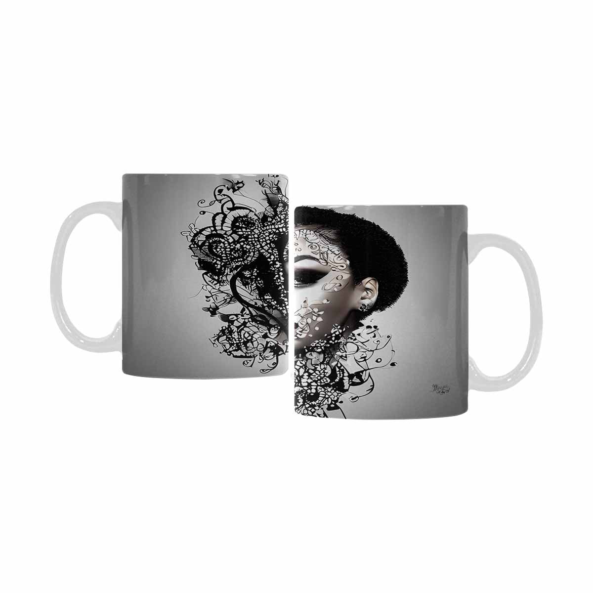 Quality Mug, coffee mug, tea cup, Black Faces, Set 1, design 40