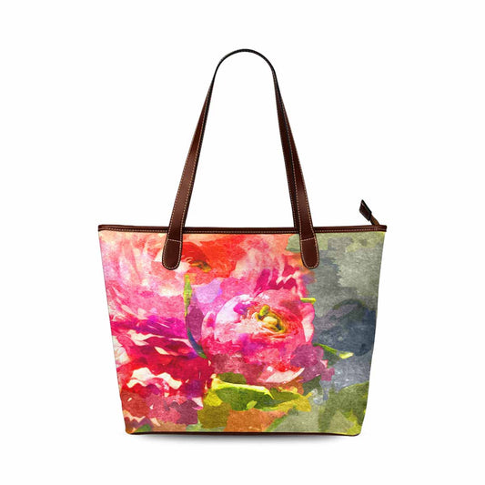 Classic Fabric handbag, watercolor floral, design 19