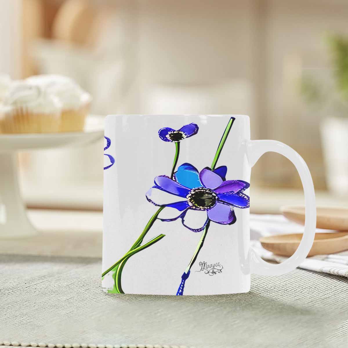 Quality Mug, coffee mug, tea cup, Bright florals, Set 1A, Design 151