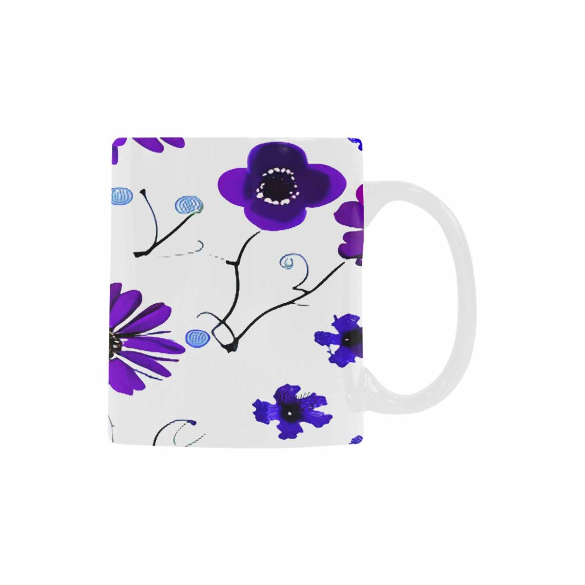 Quality Mug, coffee mug, tea cup, Bright florals, Set 1A, Design 137