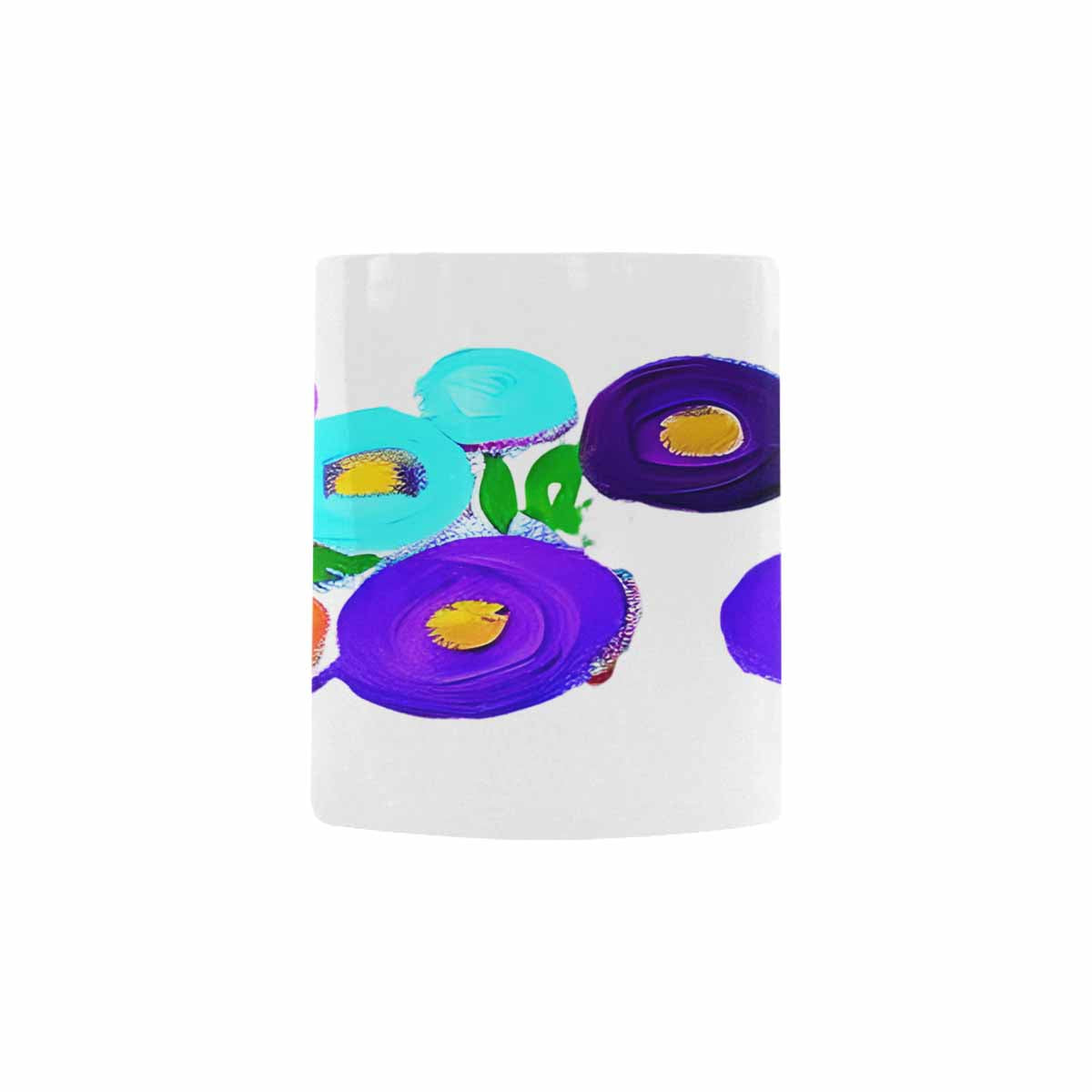 USA made Quality Mug, coffee mug, tea cup, Bright florals, Set 1A, Design 66