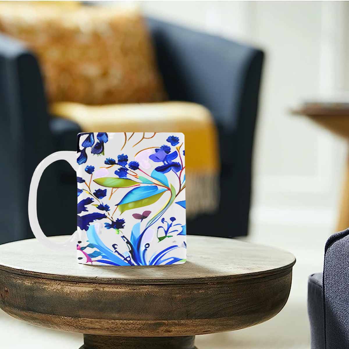 Quality Mug, coffee mug, tea cup, Bright florals, Set 1A, Design 23