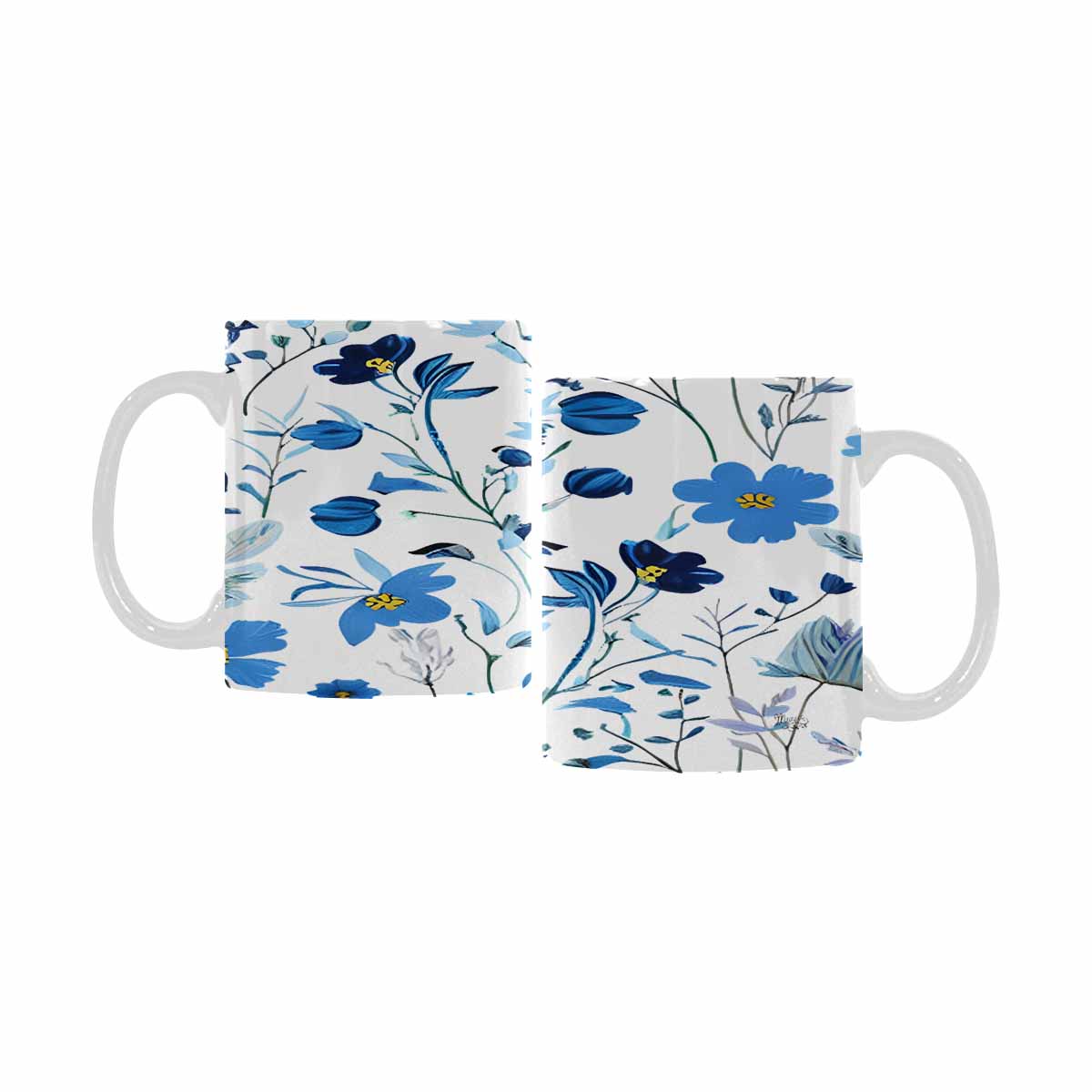 Quality Mug, coffee mug, tea cup, Bright florals, Set 2, design 34
