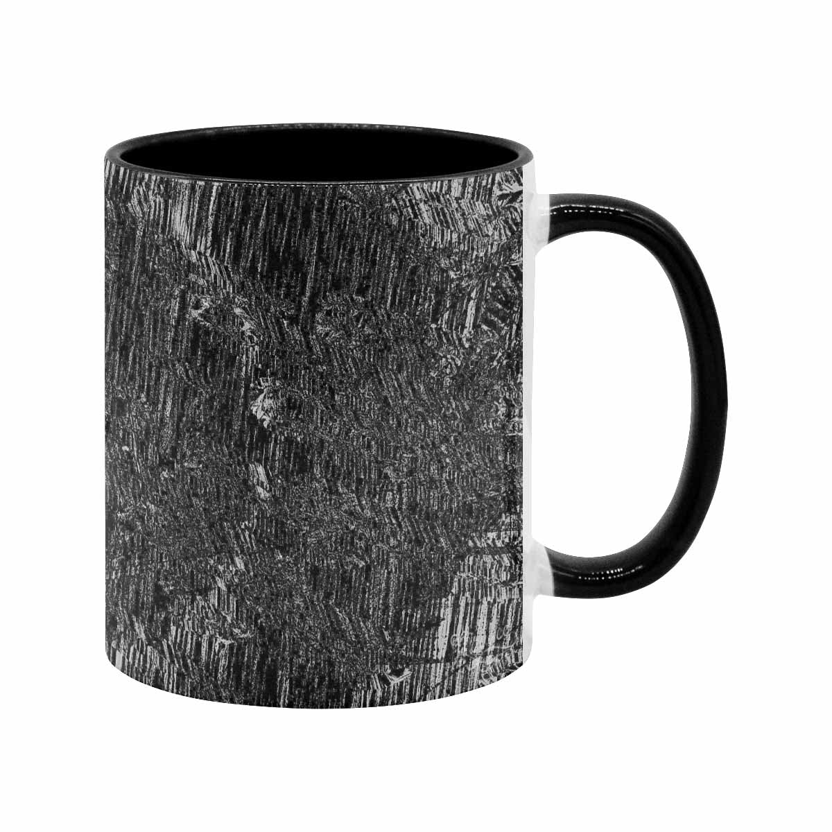 Coffee Mug, tea cup, black core, abstract, design 30