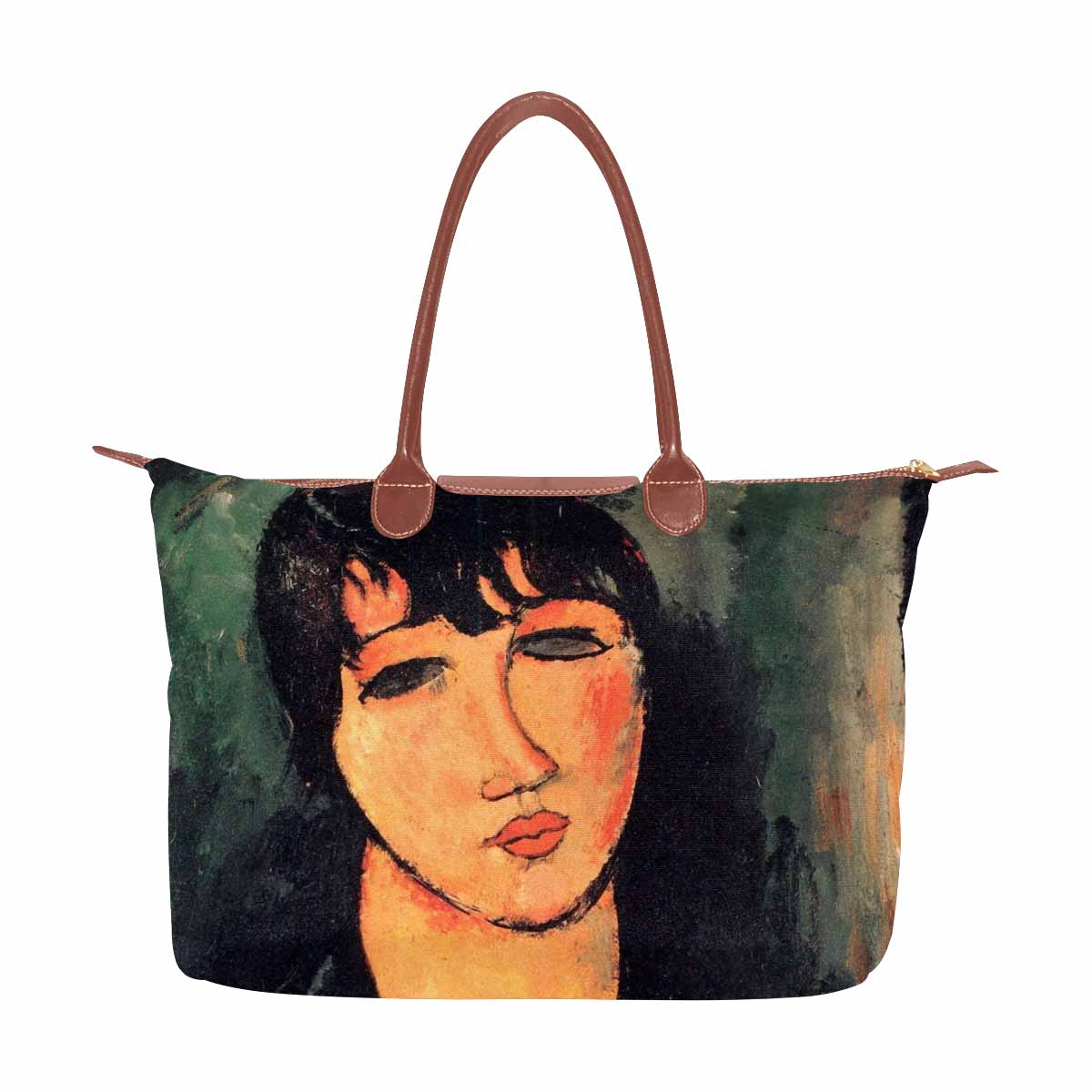 Classic handbag, Modigliani design, choice of 2 colors, Housemaid