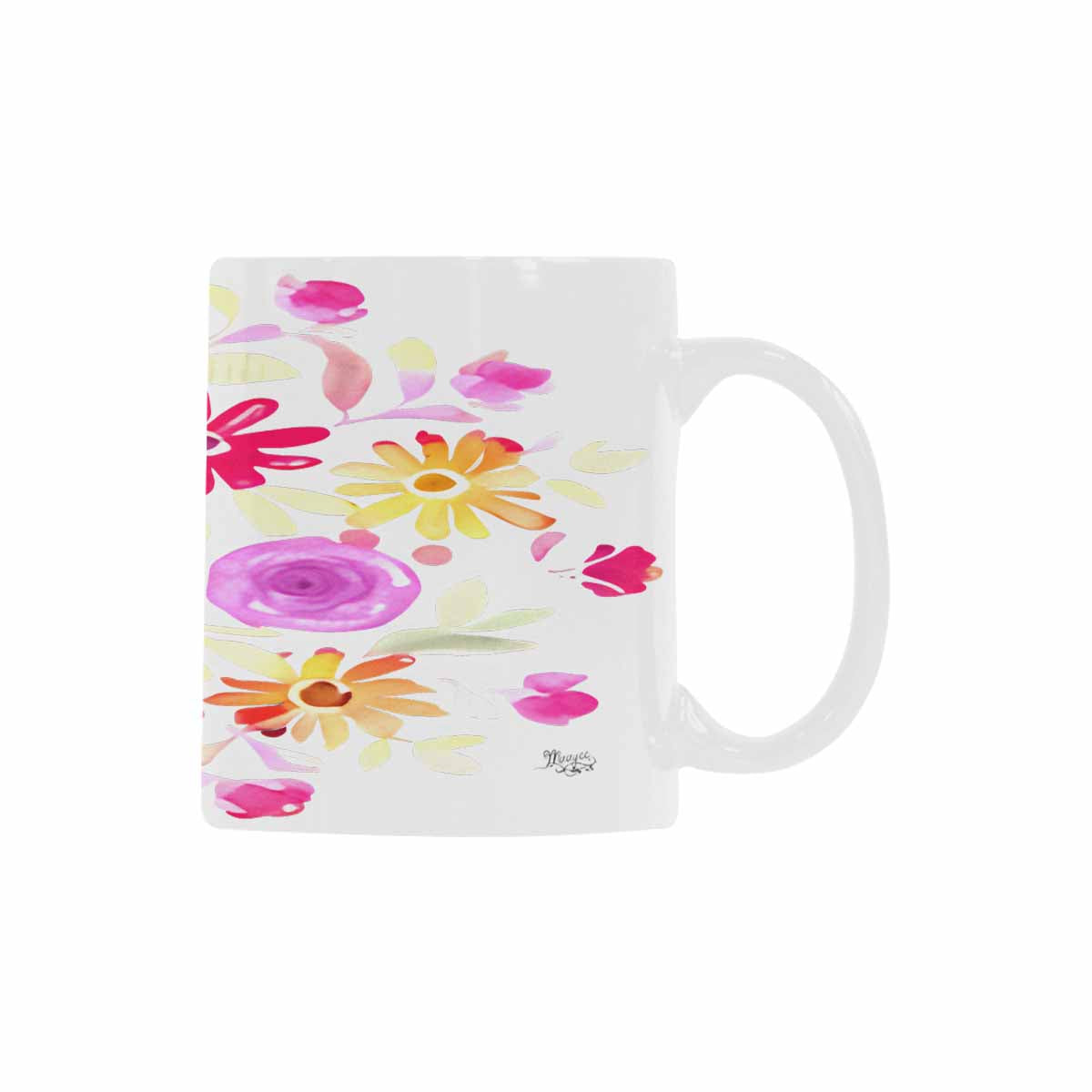 Quality Mug, coffee mug, tea cup, Bright florals, Set 2, design 37