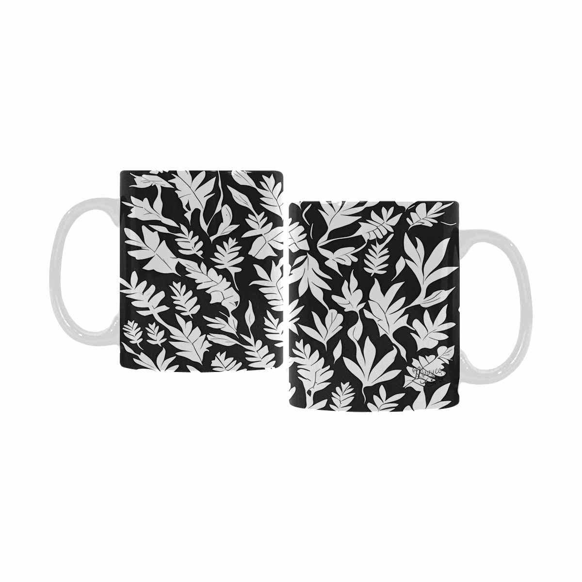 Quality Mug, coffee mug, tea cup, B & W Abstract, Set 1, design 15