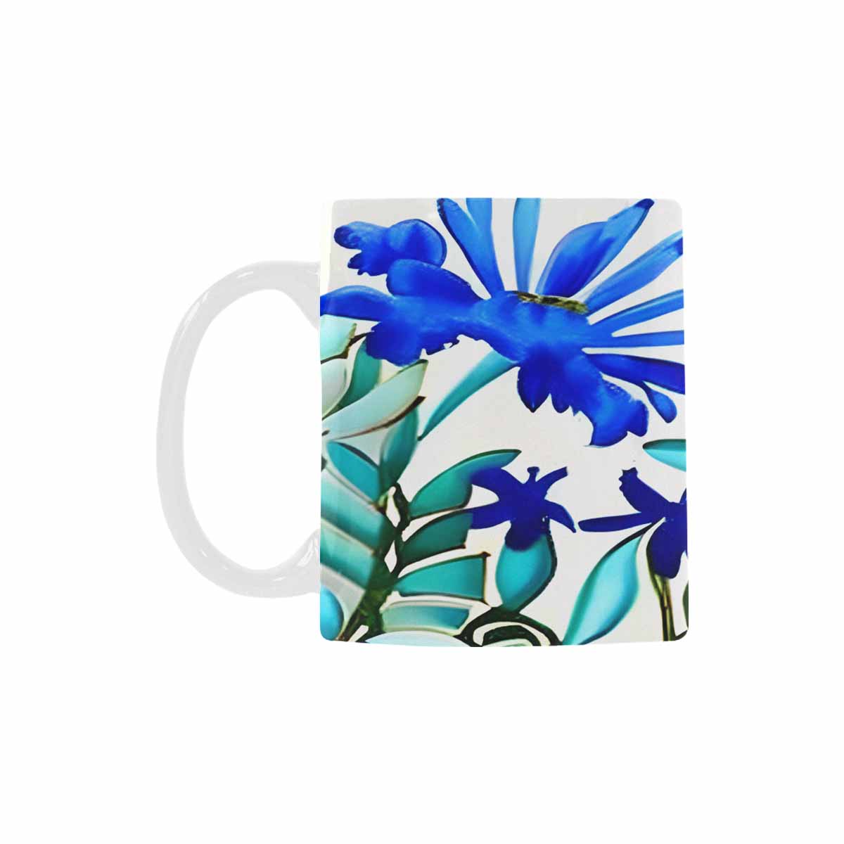 USA made Quality Mug, coffee mug, tea cup, Bright florals, Set 1, Design 85