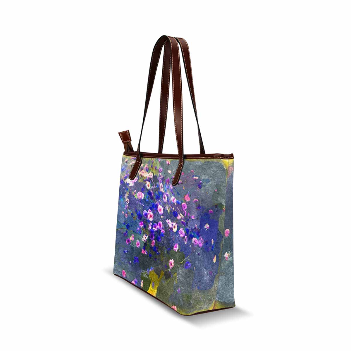 Classic Fabric handbag, watercolor floral, design 119