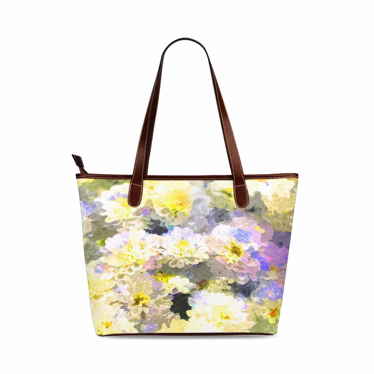 Classic Fabric handbag, watercolor floral, design 47