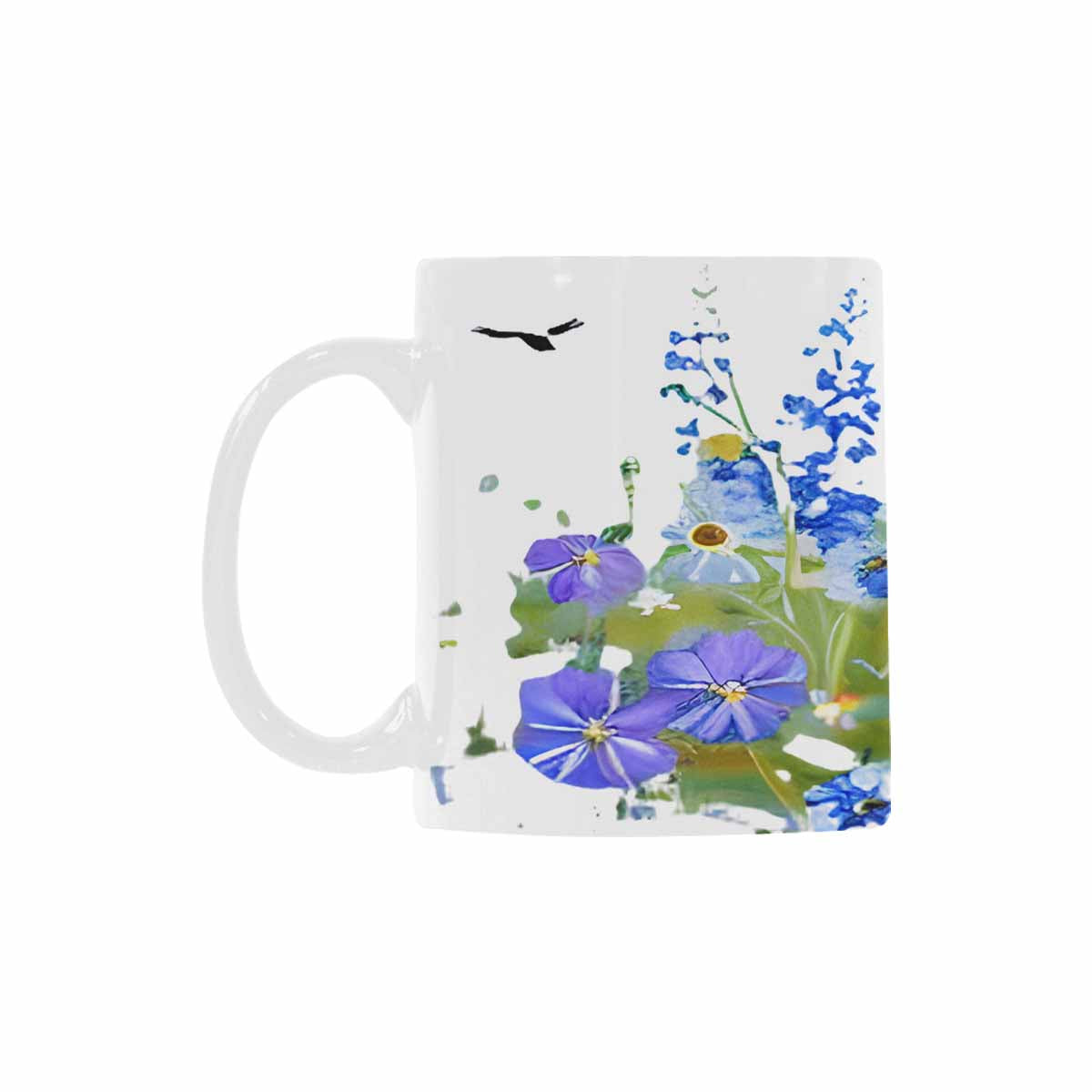 USA made Quality Mug, coffee mug, tea cup, Bright florals, Set 1A, Design 93