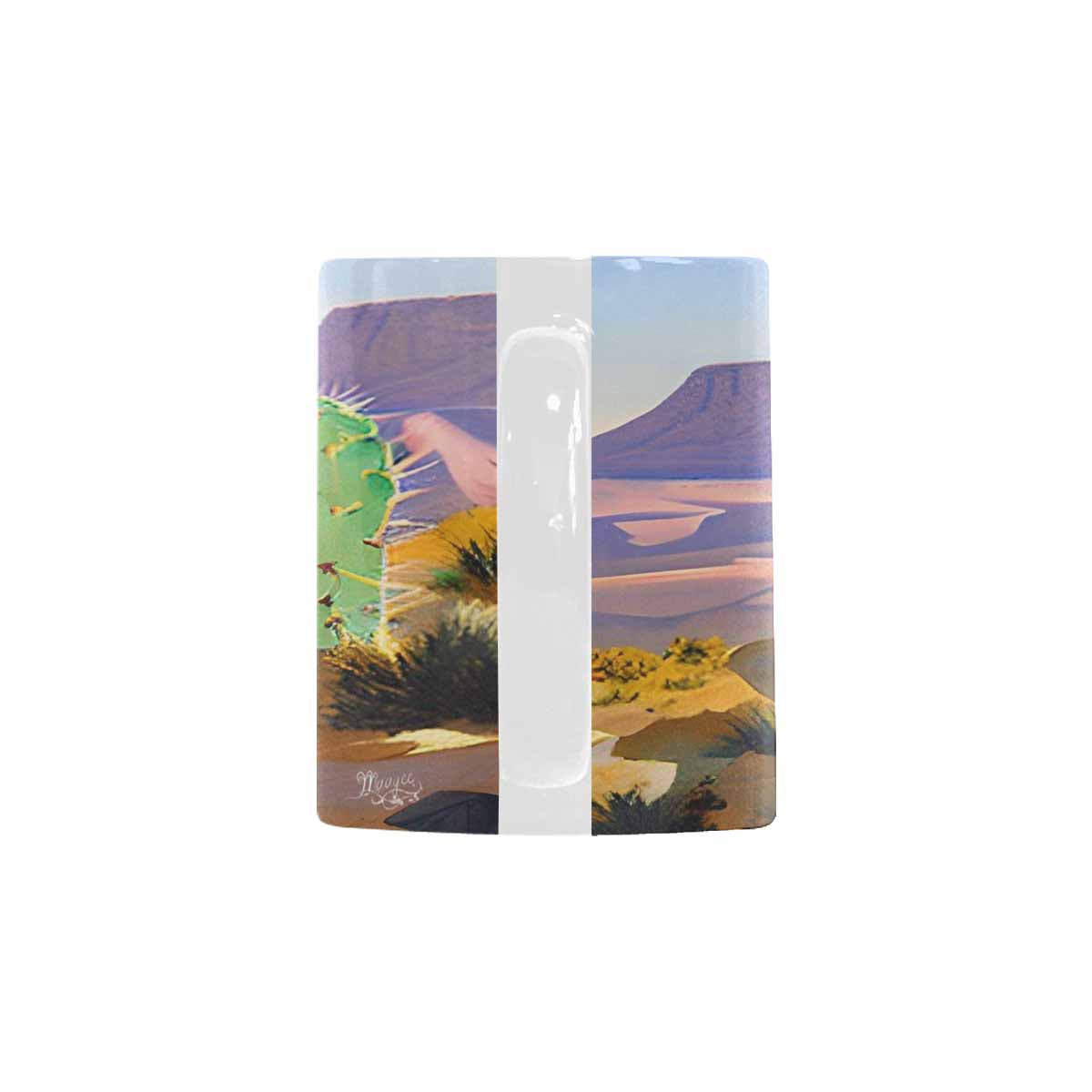 Coffee Mug, tea cup, desert scene, design 13