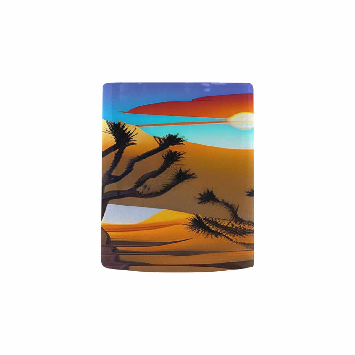 Coffee Mug, tea cup, desert scene, design 86