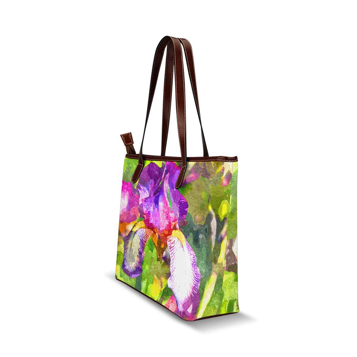 Classic Fabric handbag, watercolor floral, design 134