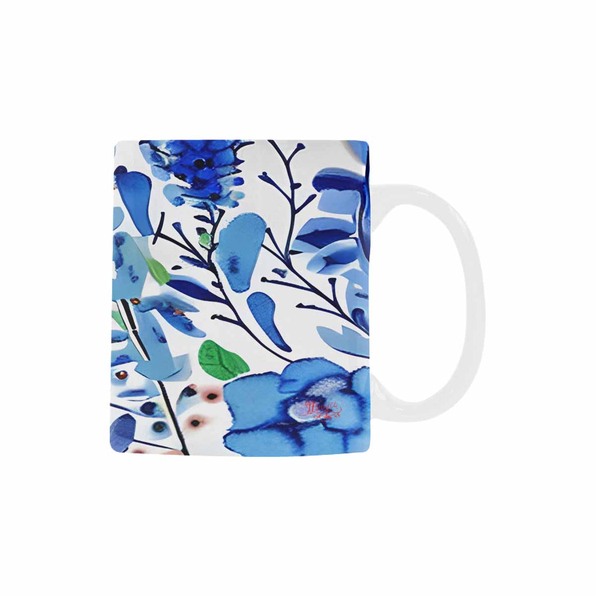 USA made Quality Mug, coffee mug, tea cup, Bright florals, Set 1, Design 32