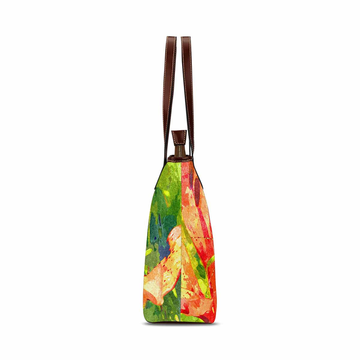 Classic Fabric handbag, watercolor floral, design 202