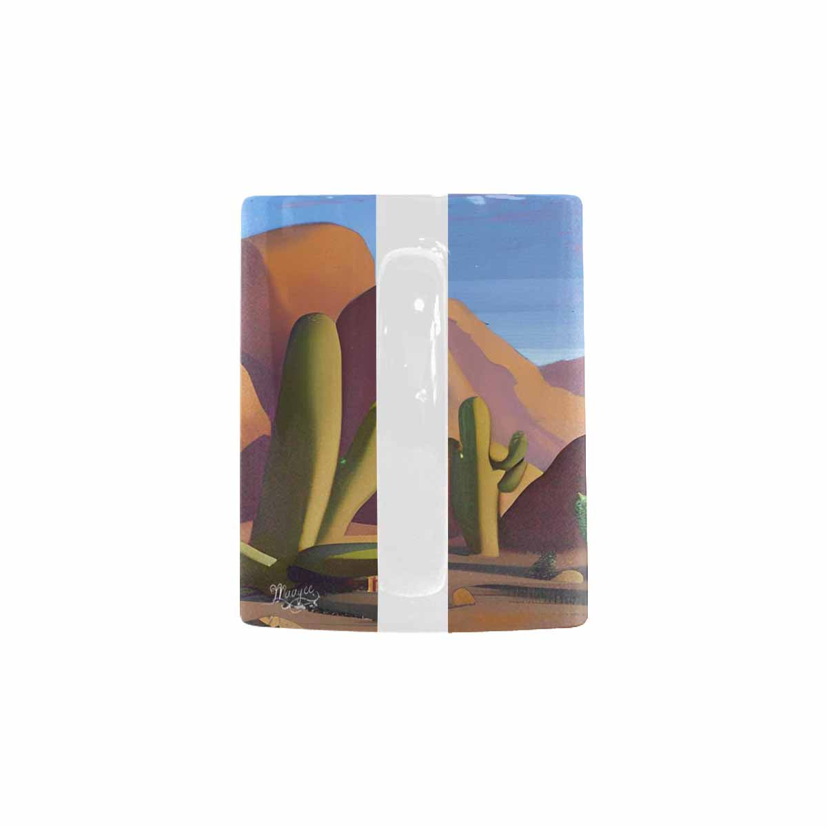 Coffee Mug, tea cup, desert scene, design 26