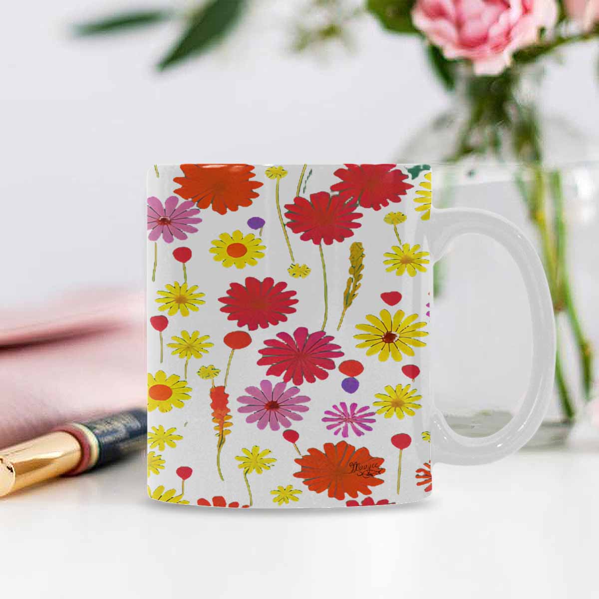 Quality Mug, coffee mug, tea cup, Set 1A, Mixed Floral design 24